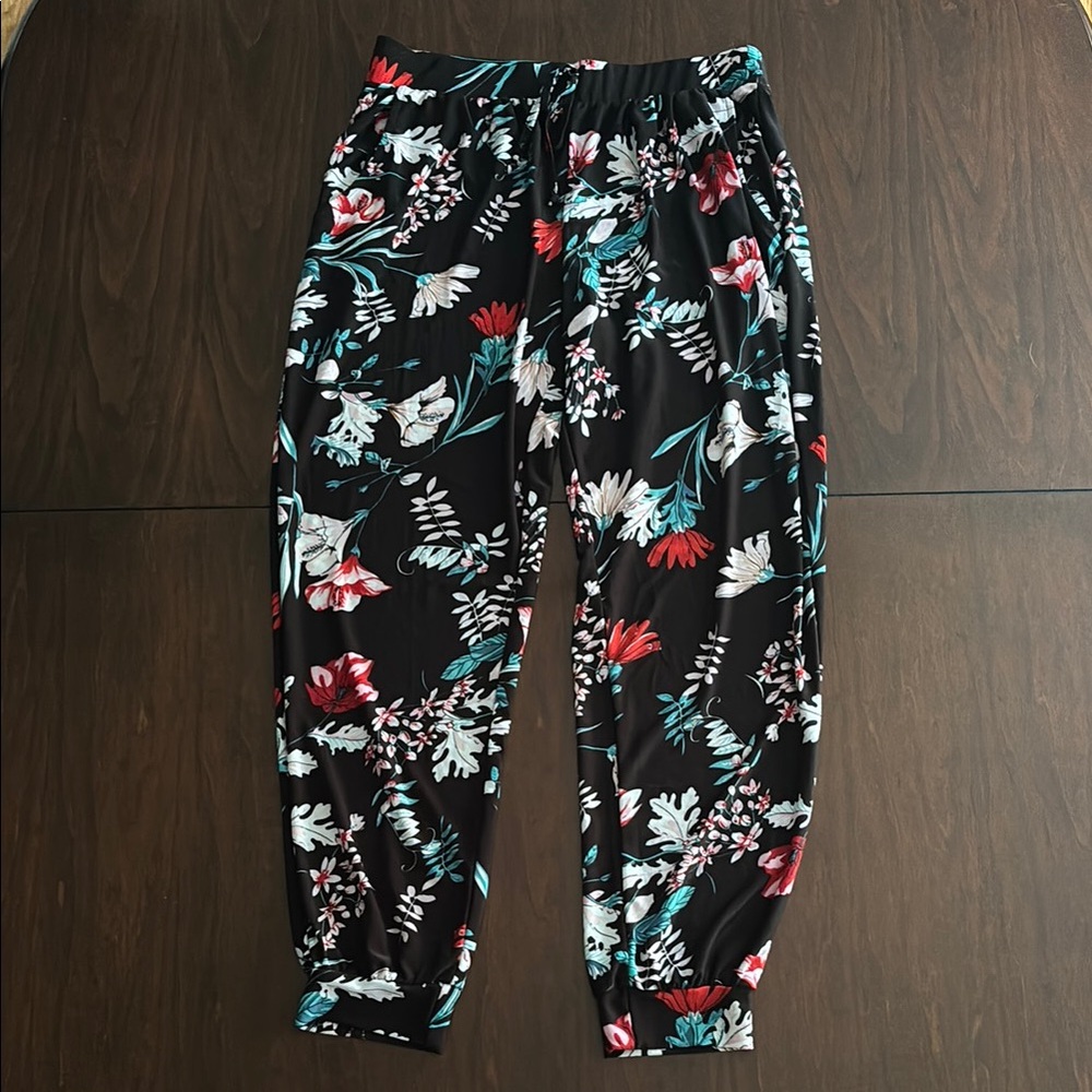 Soft Floral Jogger Pants
